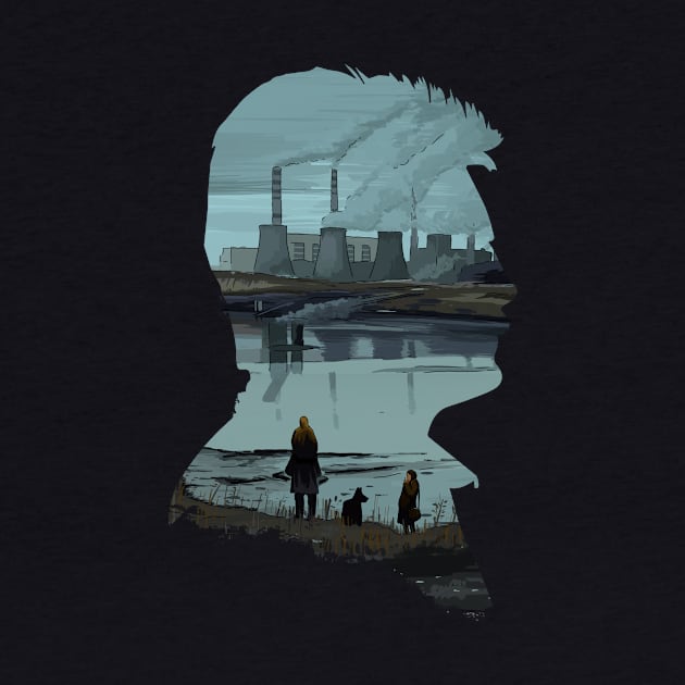 Andrei Tarkovsky´s Stalker Scene Illustration Silhouette by burrotees